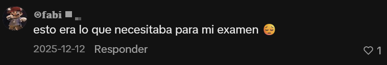 Comentario: esto era lo que necesitaba para mi examen