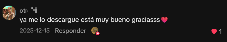 Comentario: ya me lo descargué, está muy bueno gracias